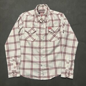 Dixxon Flannel Co Precision Red Plaid Pearl Snap Long Sleeve Shirt Mens Small